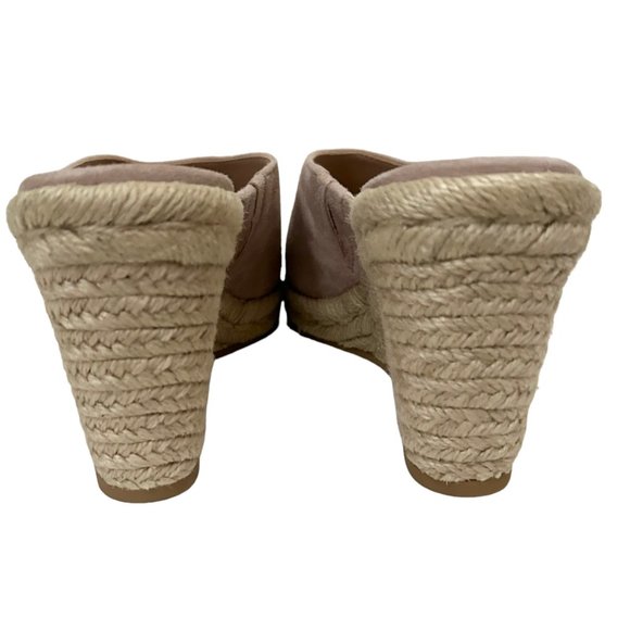 Stuart Weitzman Marabella Pink Suede Slip On Espadrille Wedges - Picture 6 of 8